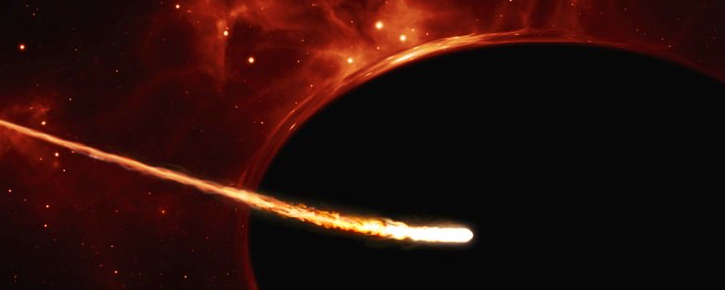 star near a supermassive black hole